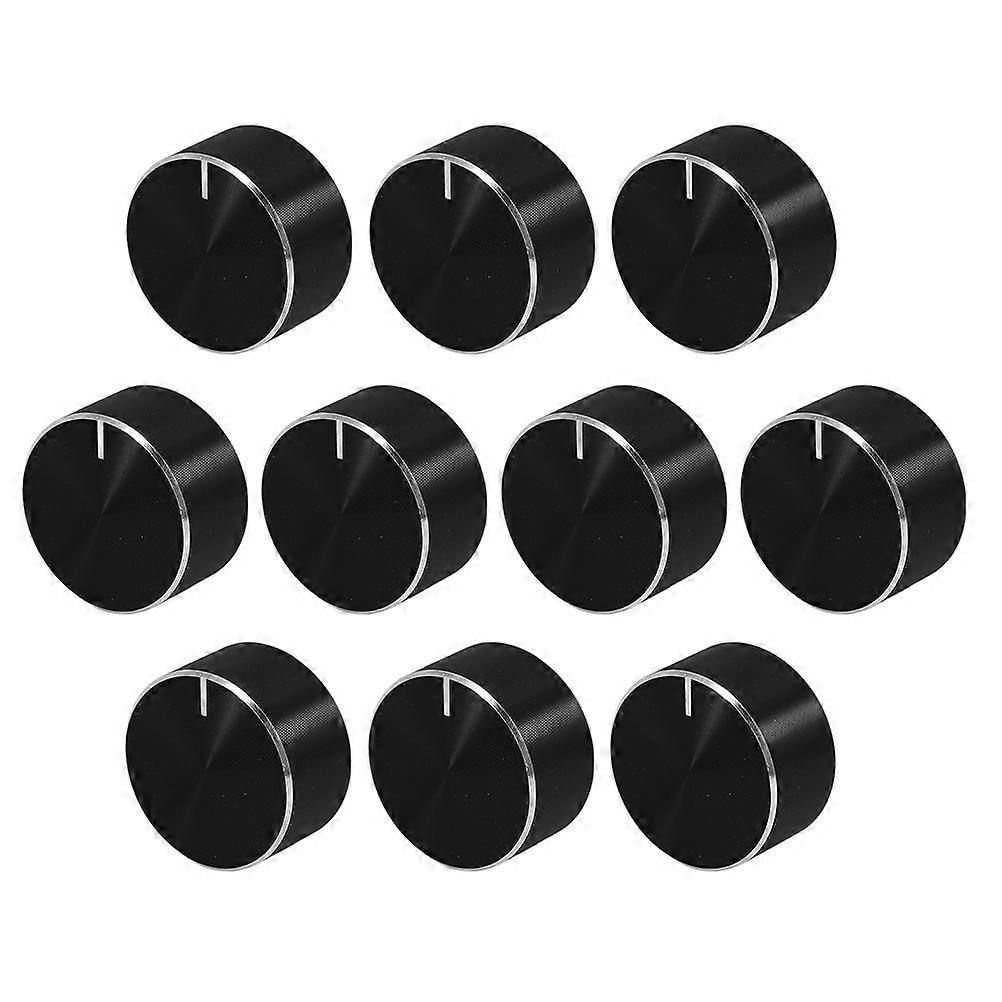 10Pcs Amplifier Volume Shaft Knobs for Precise Audio Control Black