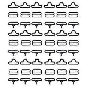 Necktie Buckles Iron Alloy Small and Compact Design for Men Women 50Sets