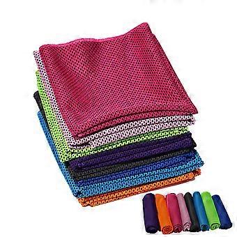 Toalha esportiva de microfibra refrescante para secar a pele, 2 unidades, ideal para atividades físicas ao ar livre.