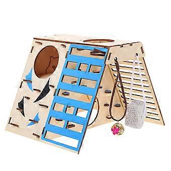 Kleine Tiere Aktivität Spielzeug Hamster Spielzeug Kleines Haustier Fitness Spielzeug Holz Hamster Versteck