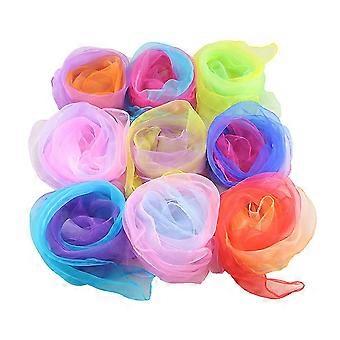 20 pezzi sciarpe da ballo sciarpe da giocoleria sciarpe da gruppo ritmico (colore casuale) [MI]