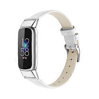 For Fitbit Luxe Leather Watchband S