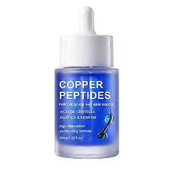 Copper Peptides Scalp Hair Growth Serum, Strengthen Root Repair Damaged Smoothing Hair Oil 30ml