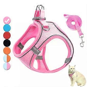 Dog Harness Leash Set Adjustable Puppy Cats Harness Vest Outdoor Walking Collar