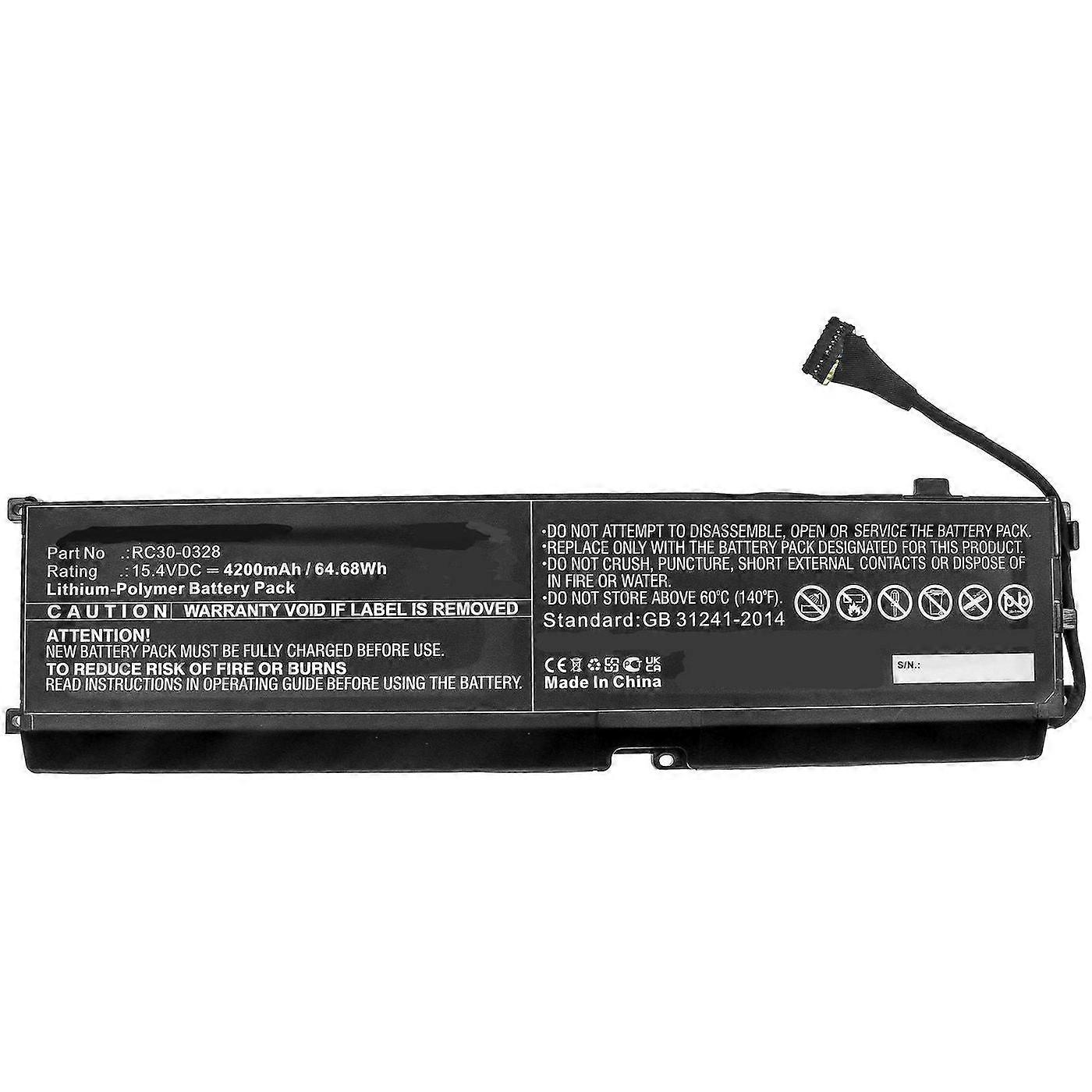 64,68Wh 15,4v 4200mah