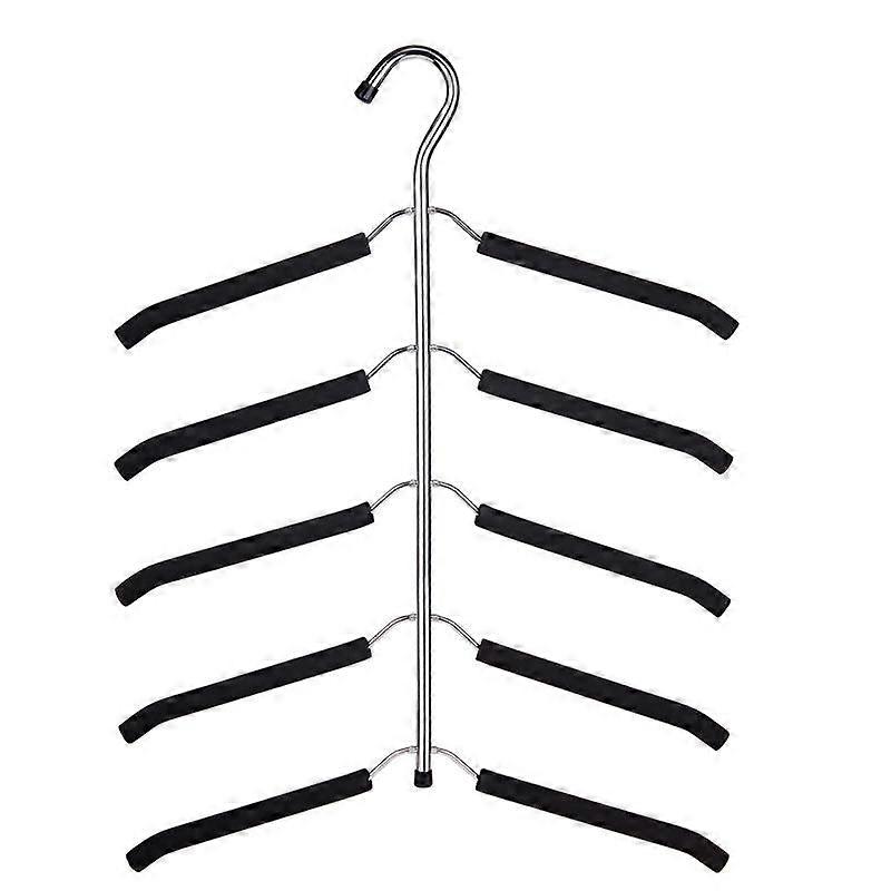 Multi-Layer Clothes Rack Metal Clothes Drying Rack Space Saving Wardrobe Storage Rack