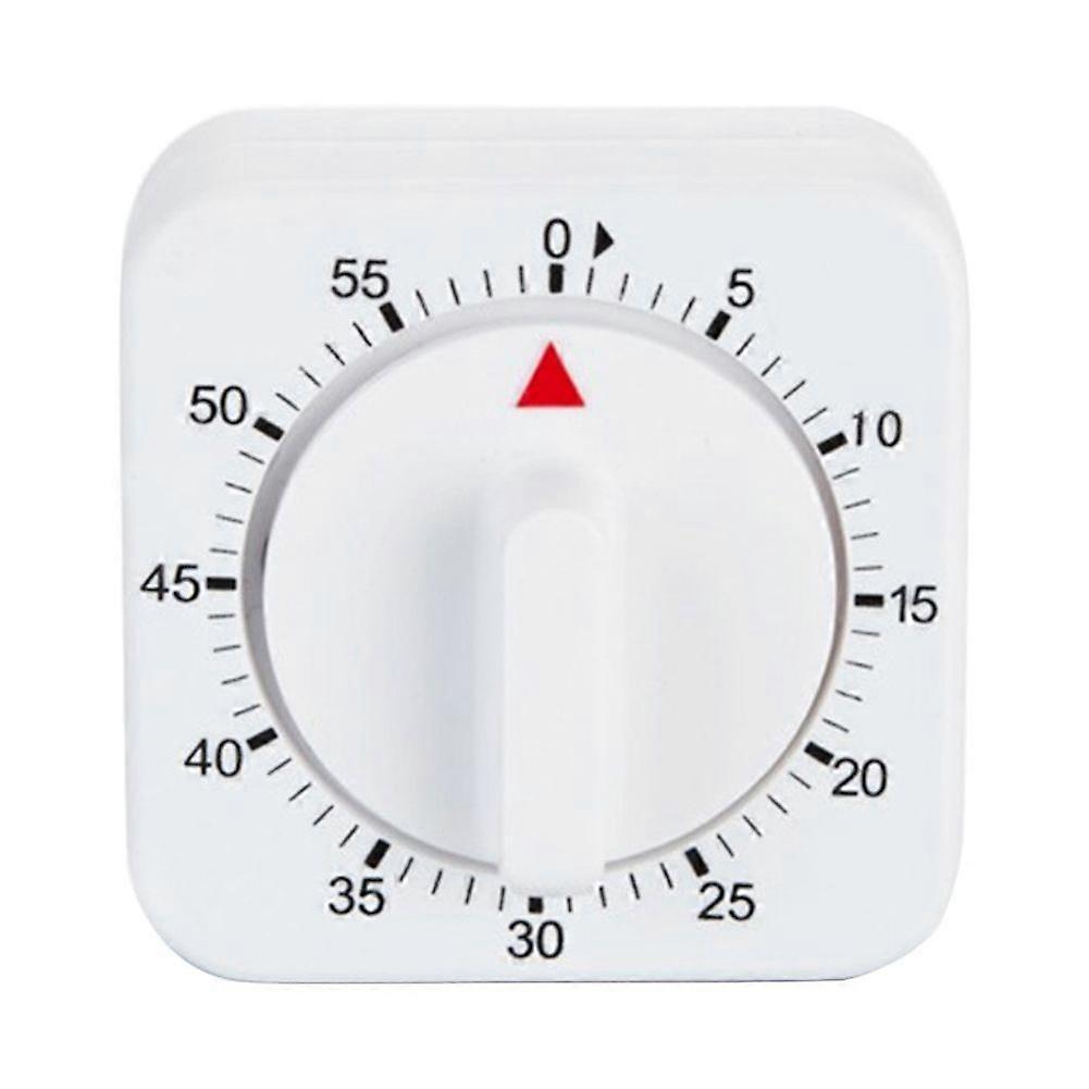 60 Minutes Kitchen Cook Square Timer Mechanical Countdown Alarm Clock Reminder