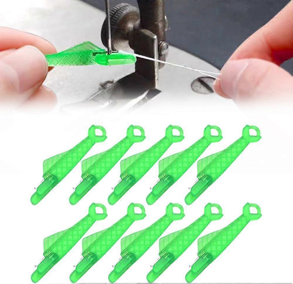 Fish Mouth Sewing Machine Needle Threader, 2024 Upgraded Quick Sewing Machine Ring Simple Self-Threading Needle Threader Tool, Automatic Sewing Needle