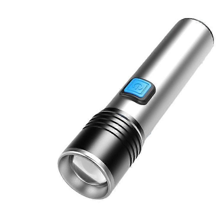 Mini LED Flashlight USB Rechargeable Portable Torch