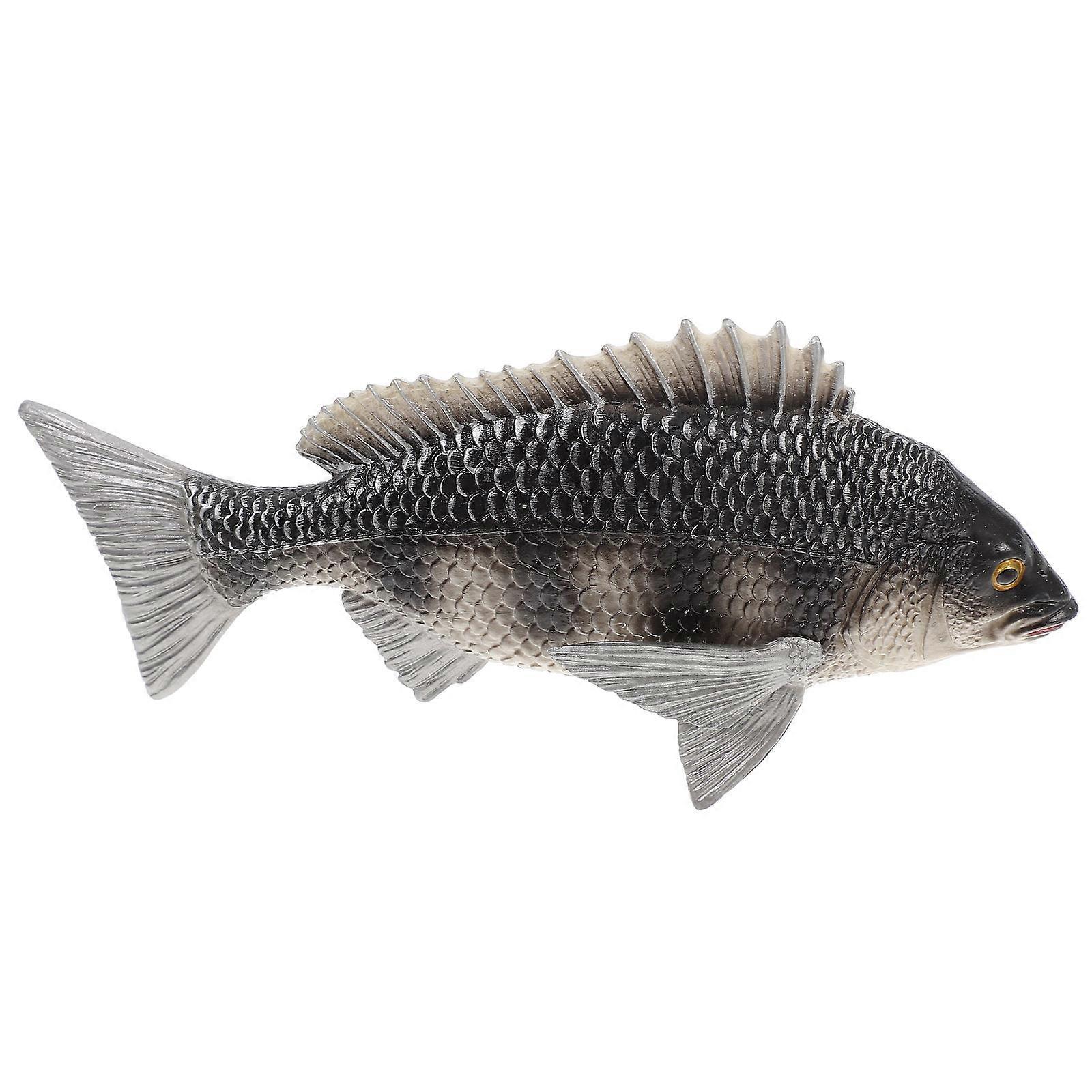 Plastic Fish Model Bream Simulation for Decoration 2Pcs