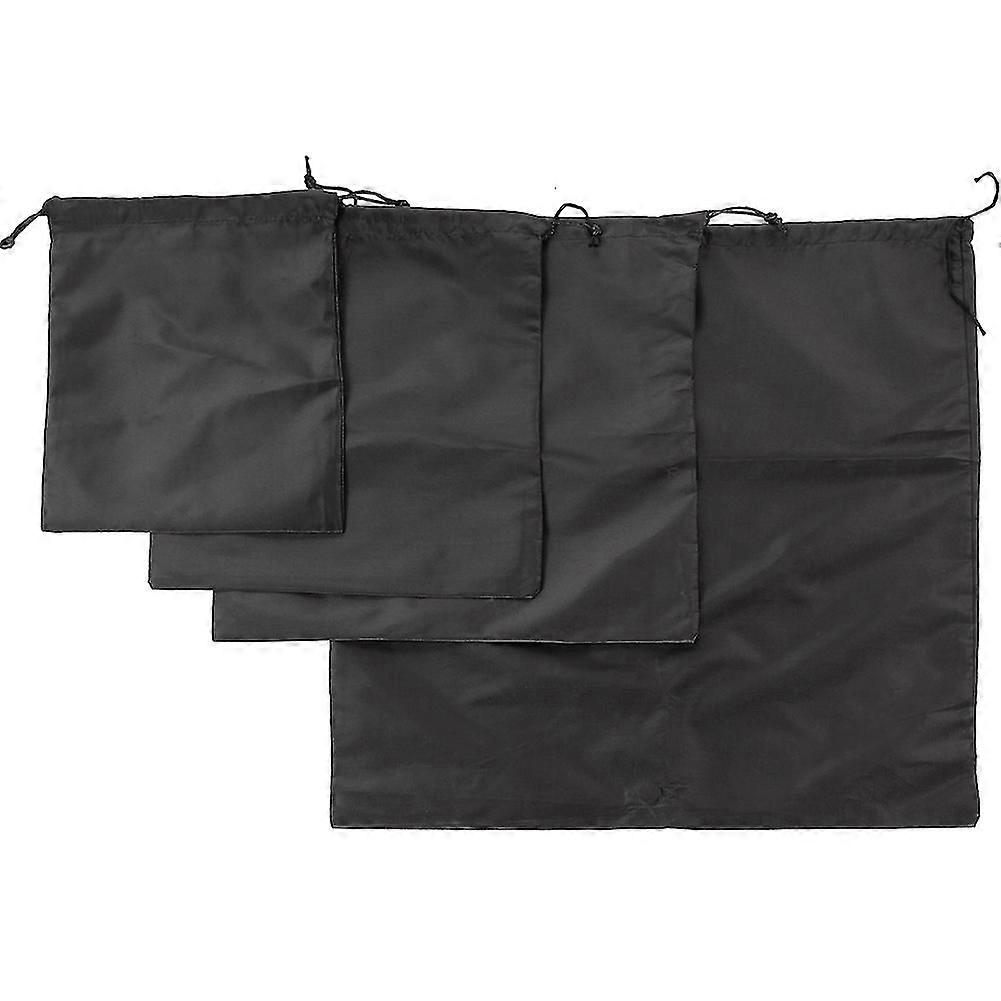 4Pcs Large Capacity Waterproof Dustproof Drawstring Storage Pouch for Traveling