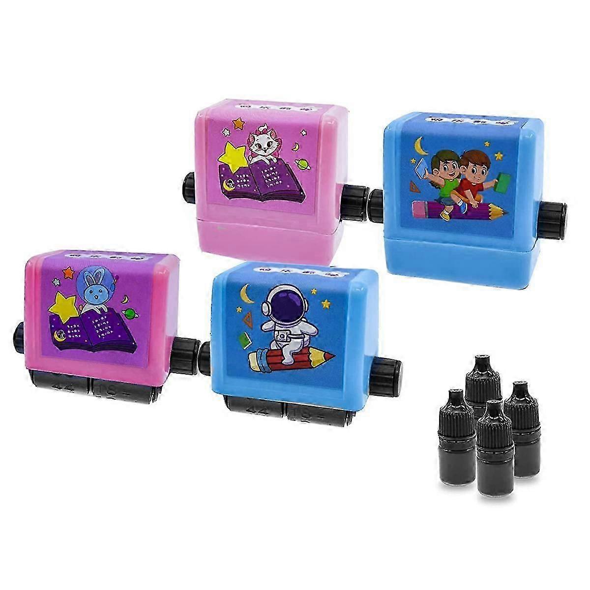 4 Pack Roller Stamp School Home Practice Teaching Supplies Within 100 Learning Tools