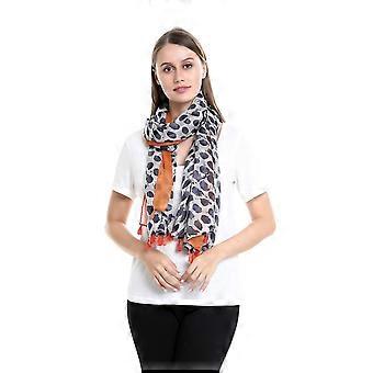 Damas Damas Moda Bird Print Bufanda Larga Bufanda Cuello Floral Bufanda Chal Envoltura Regalo Damas1pcs-multicolor