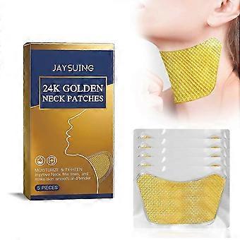 24K Golden Neck Patches, Collagen Neck Anti-Wrinkle Patches, Firming Tightening & Moisturizing Mask For Neck Line Romoval