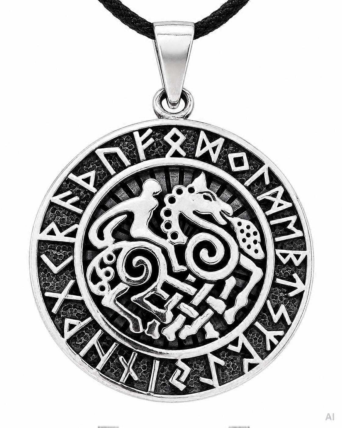 Sleipnir 377 con Cadena de Serpiente - Plata