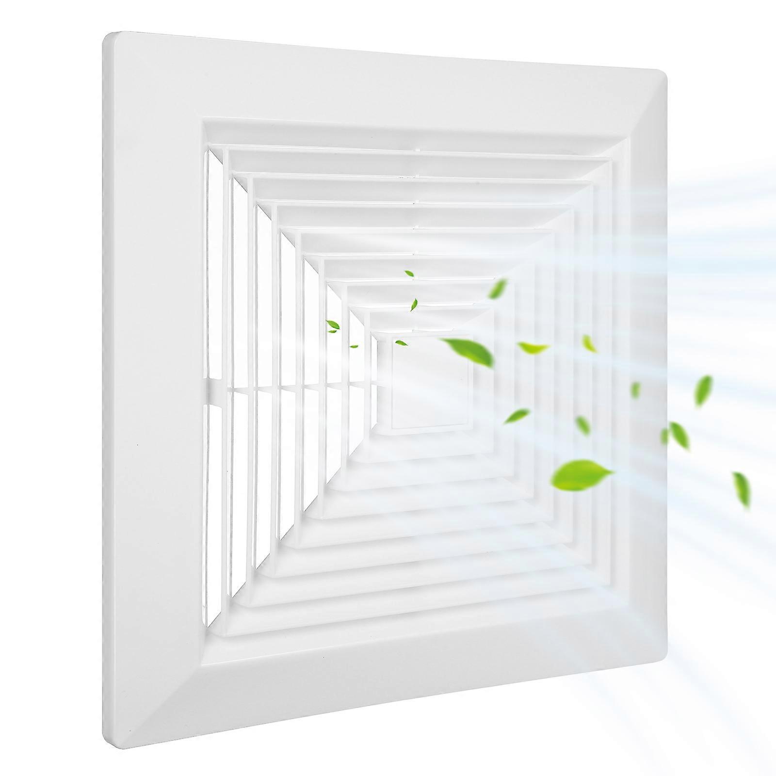 Bathroom Ventilation Fan Cover with Spring Loaded Panel