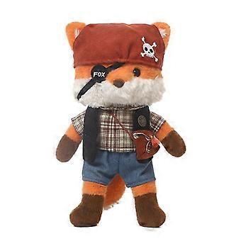 Pirate Fox Stuffed Animal Plush Toy, Cute Standingposture Doll With Full Pirate Costume Outfit for Display & Gift
