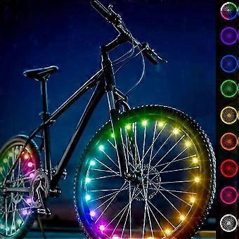 Luci a LED per ruote di bicicletta per bambini e adulti, luci impermeabili per raggi JJ