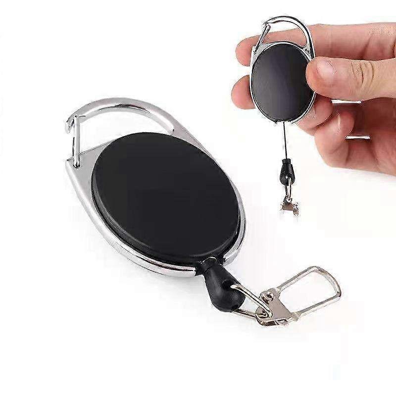 2pcs Extendable key ring with Yo-yo function and string - 72cm