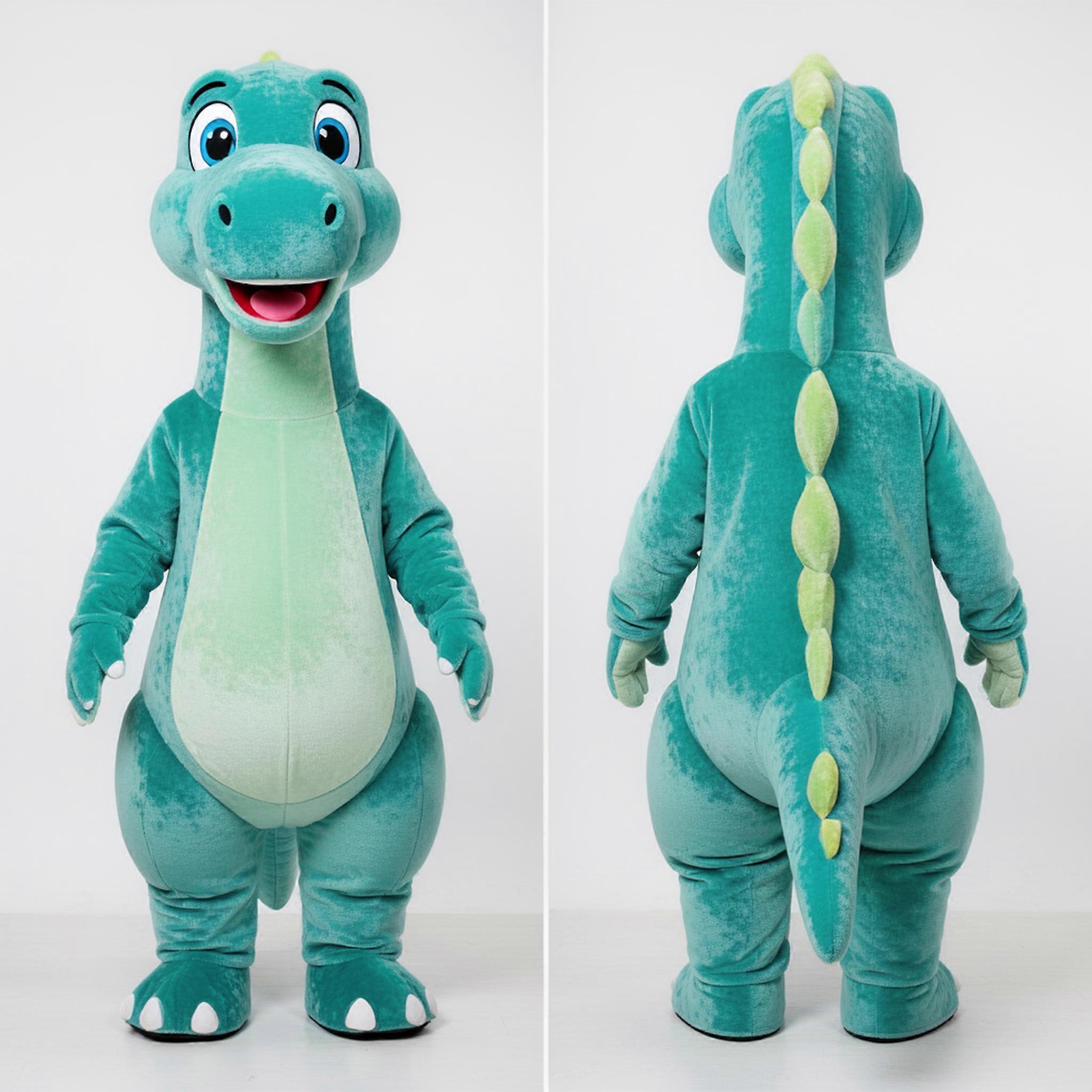 MASTICOT Teal Playful Brachiosaurus Mascot