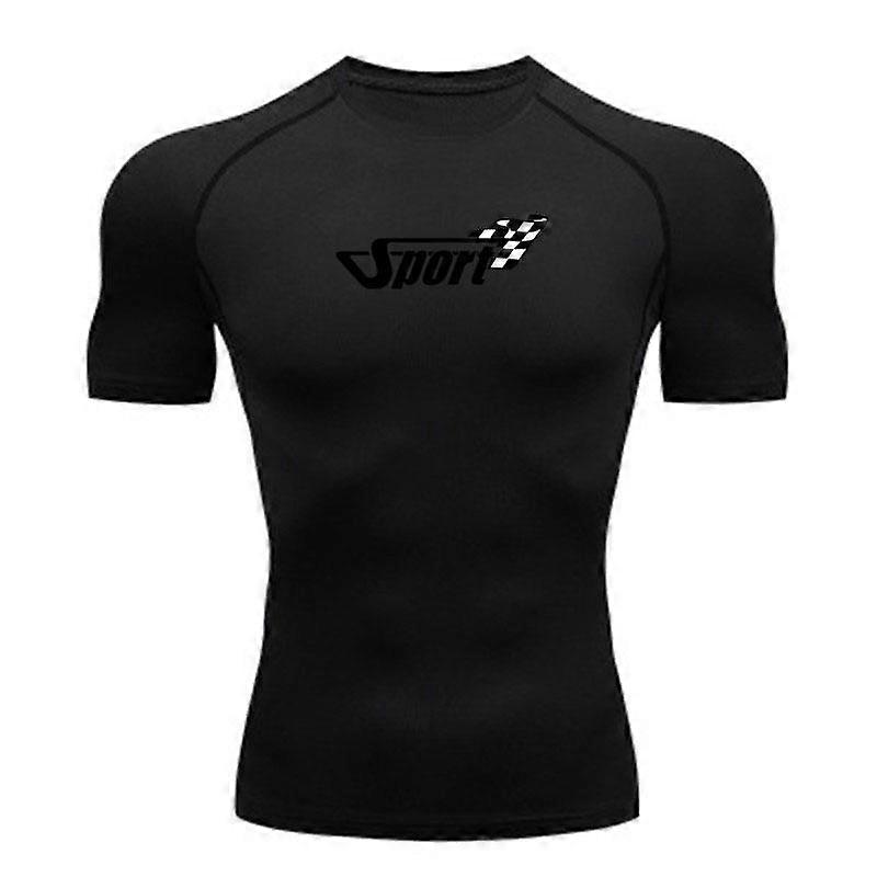 Men's Compression Quick Dry Athletic T-Shirt, Lightweight Br