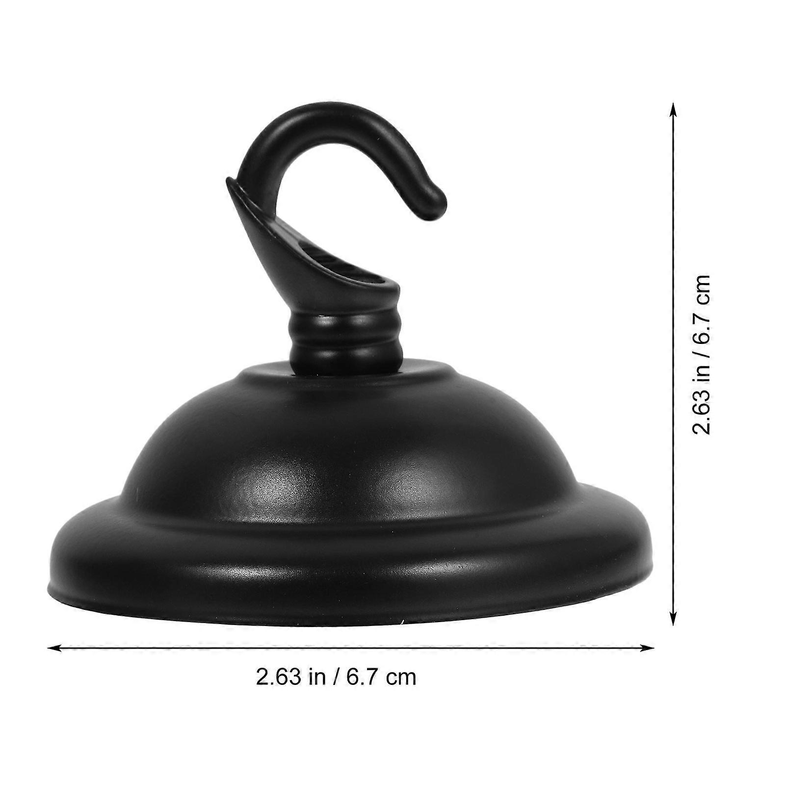Black Chandelier Ceiling Plate Hooks for Ceiling Light Mounting 2Pcs
