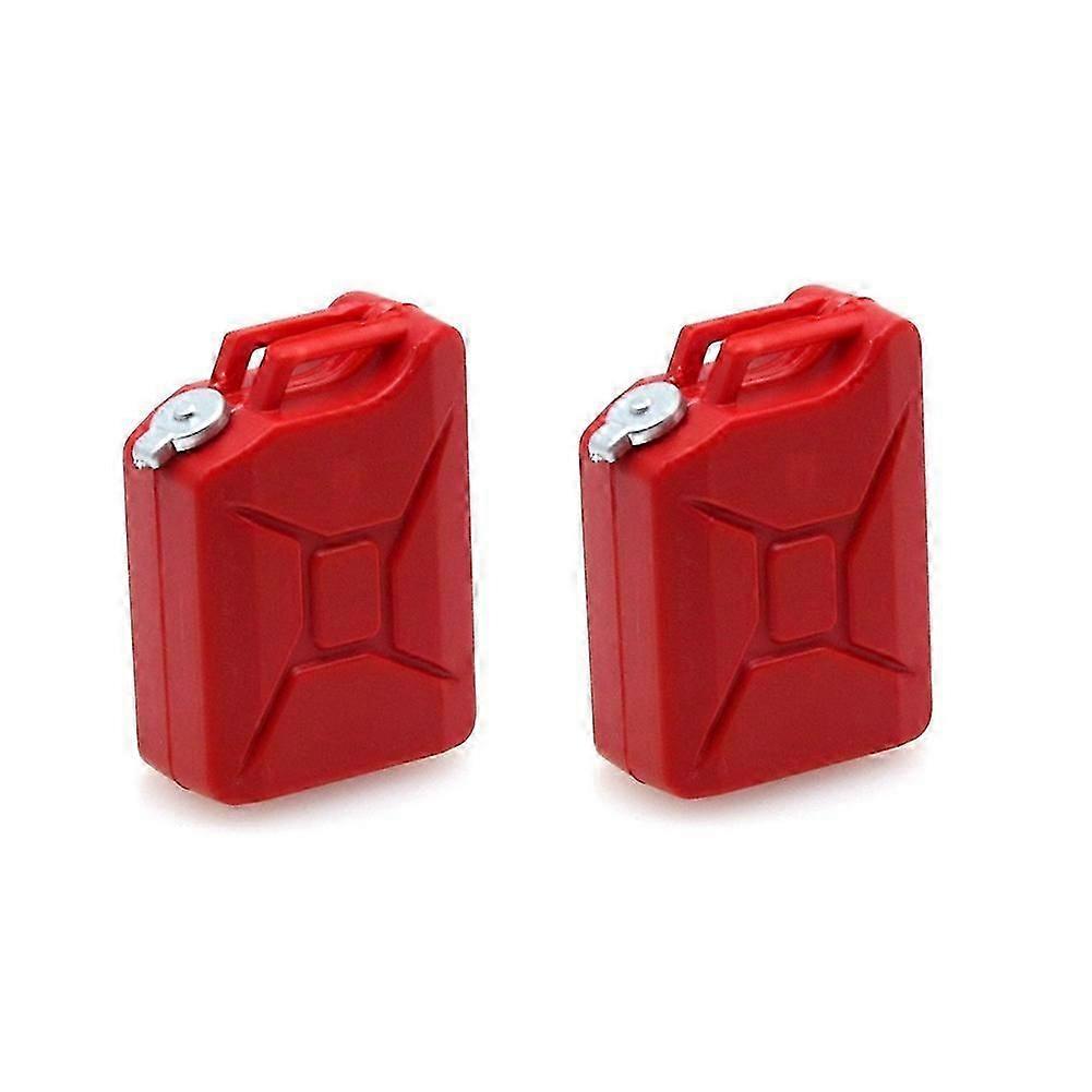 2Pcs Mini Simulation Fuel Tank Decoration Tools,Red