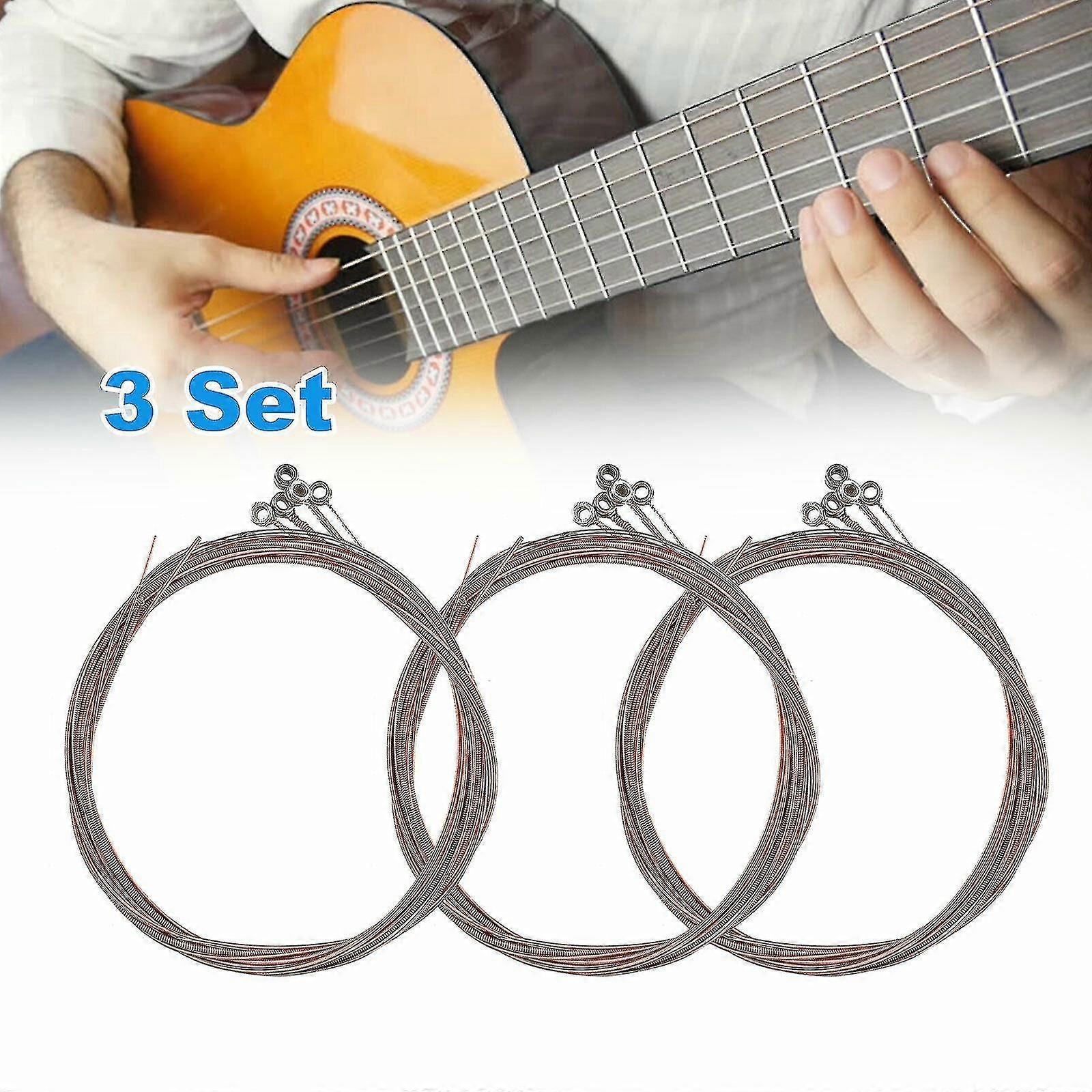 3 Set Guitar Strings Set For Acoustic Guitar String Instrument Accessory