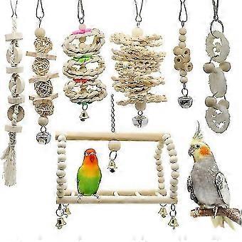 Set van 7 wandelende vogel speelgoed papegaai decoratie