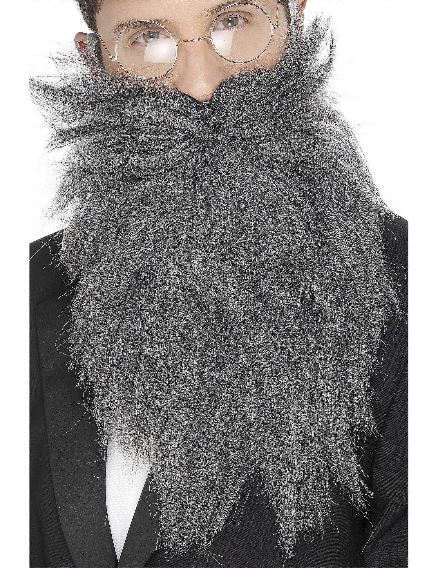 Long gray beard man