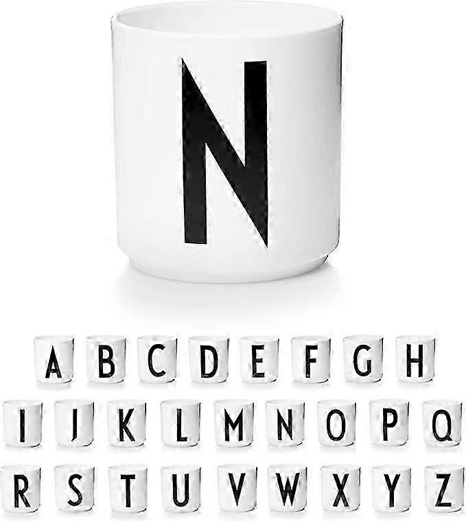 Letter coffee cup