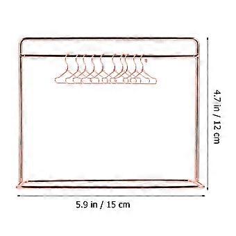 Miniature Clothes Rack Doll Clothes Holder for Storage 1Set Iron Material