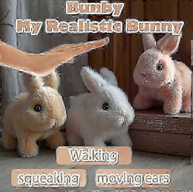 Lifelike Hopping Bunny Interactive Toy