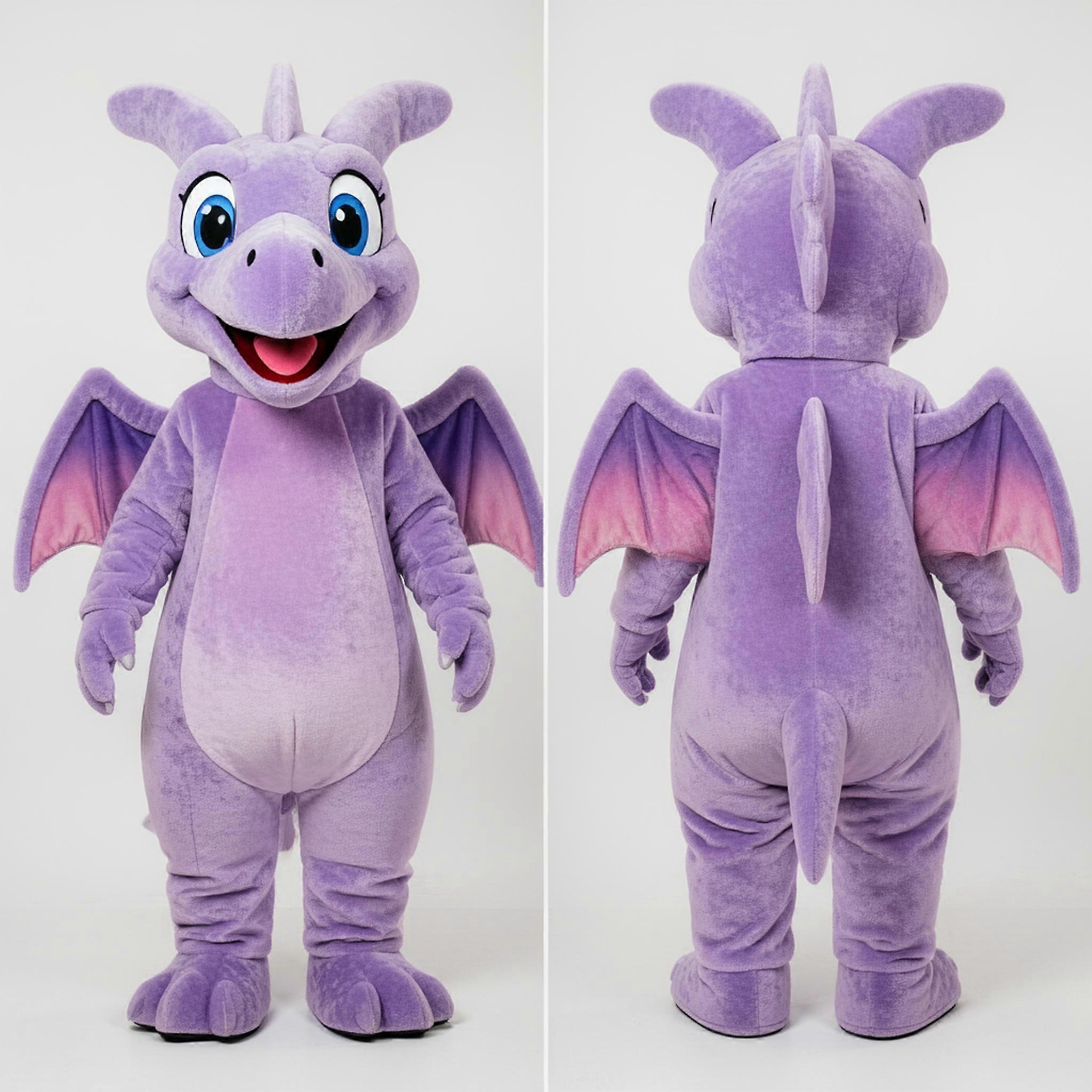 MASTICOT Lavender Winged Pterodactyl Mascot
