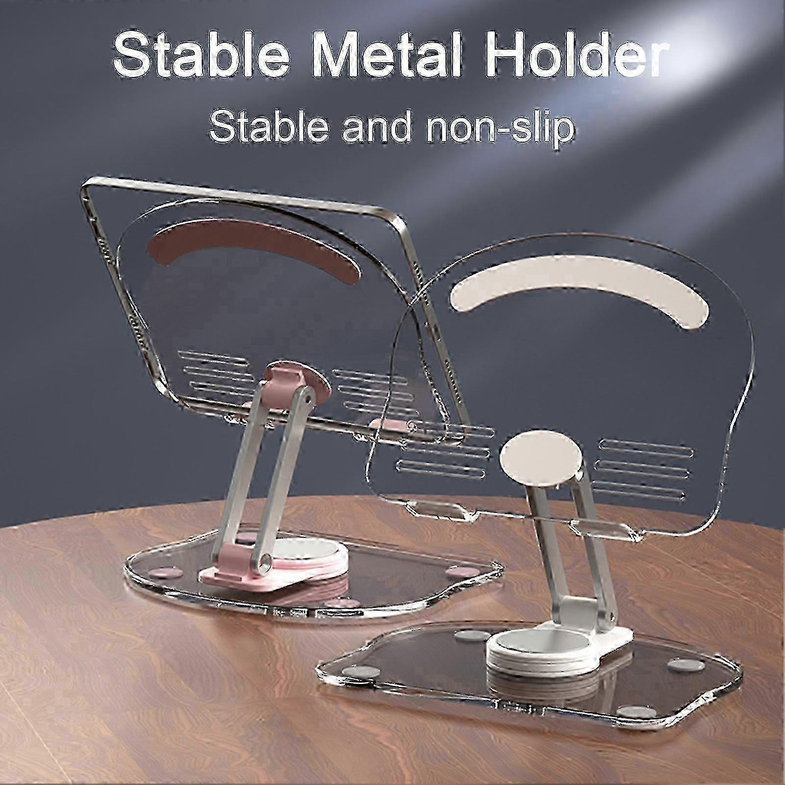 Adjustable Ergonomic Laptop Stand with 360 Rotating Base compatible with Universal Compatibility