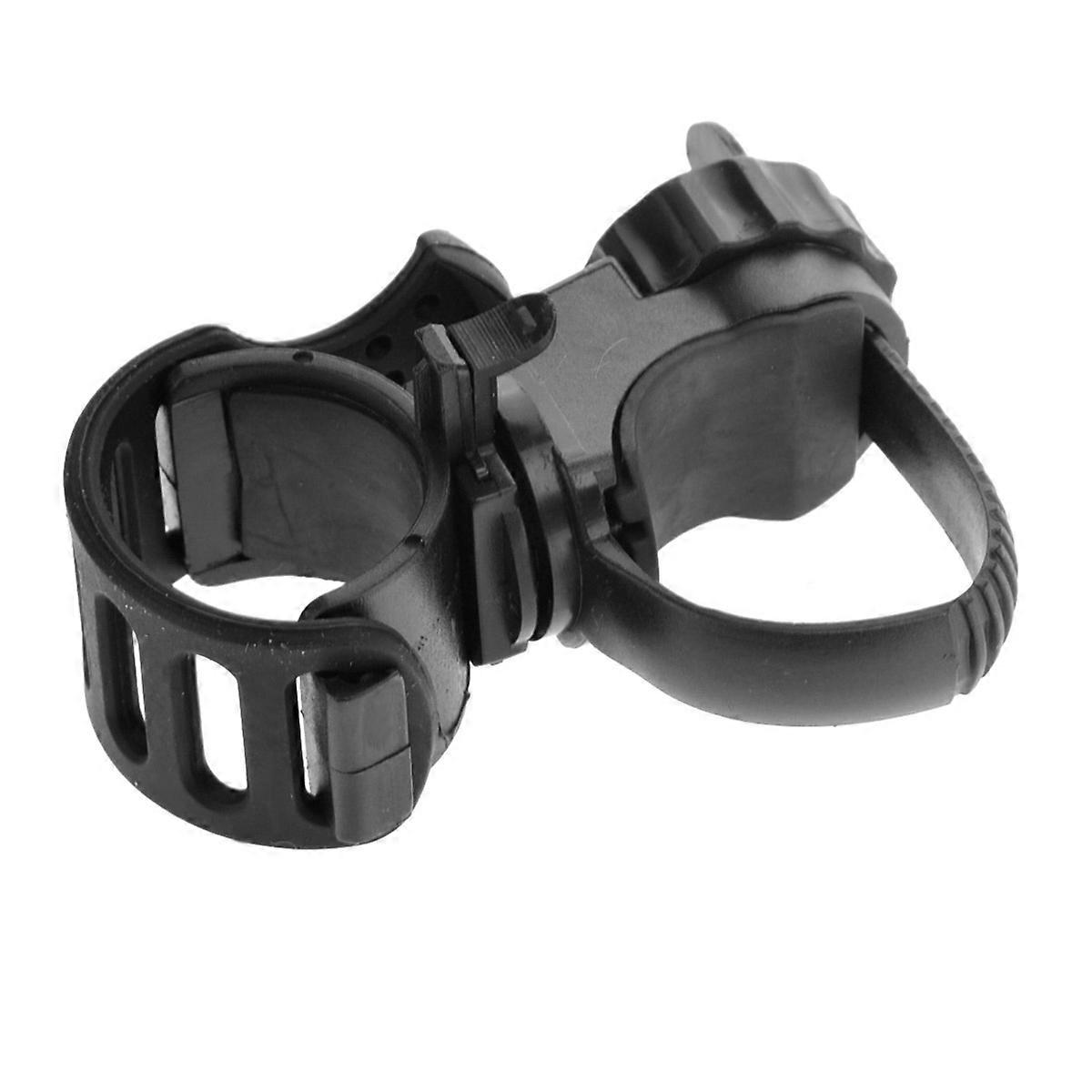 Bicycle Light Mount Holder for 360-Degree Rotatable Quick Release Black