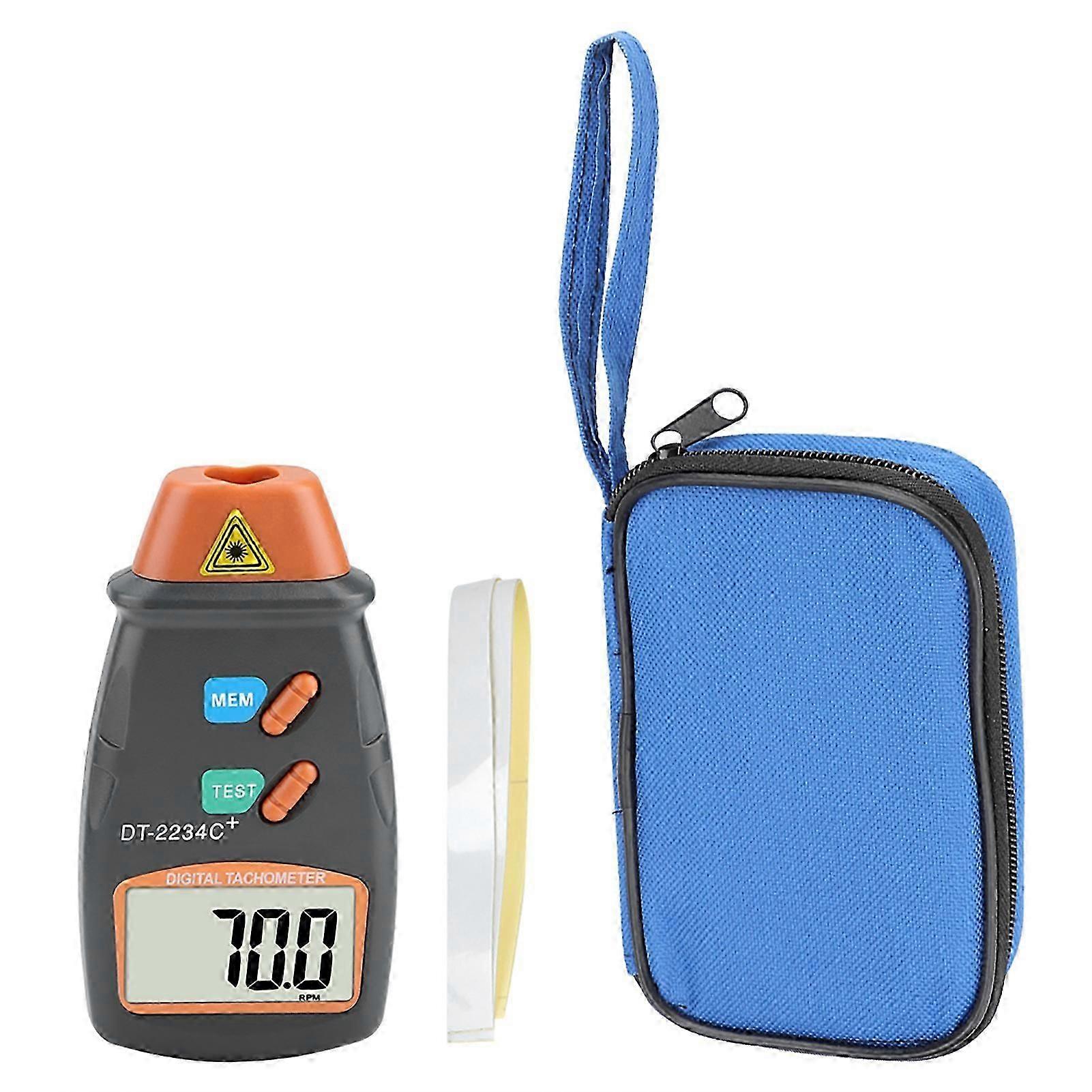 Digital handheld laser tachometer, non-contact speed tester, speedometer tool