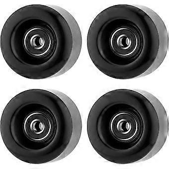 4Pcs Roller Skate Replacement Wheels, 58mm x 32mm 82A PU with 608RS ABEC-9 Bearings, Compatible with Double Row Roller Skates