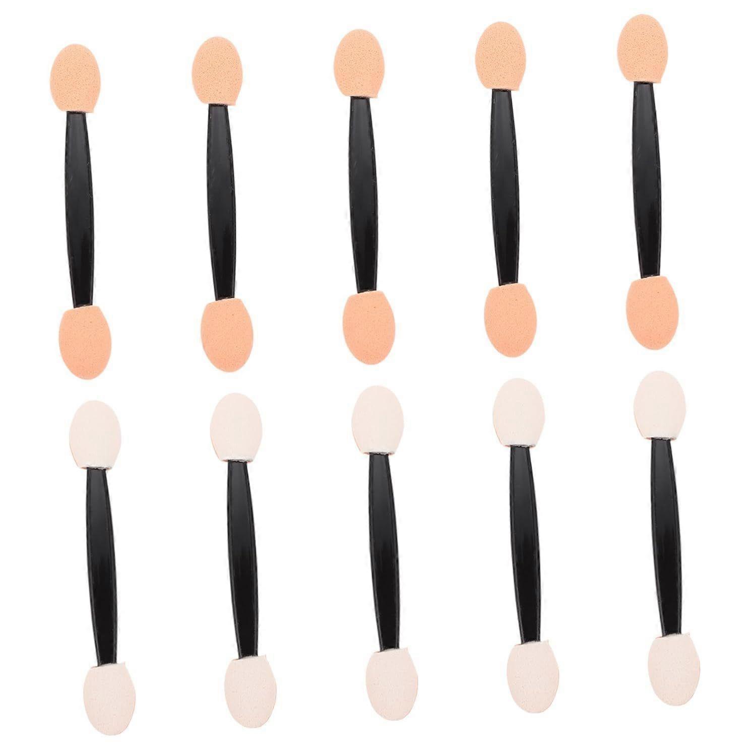 Sided Eyeshadow Brush 100pcs with Oval Sponge Tips