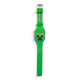 Puckator Minecraft Faces Silicone Digital Watch (Display of 12) WATC20V | Acoti