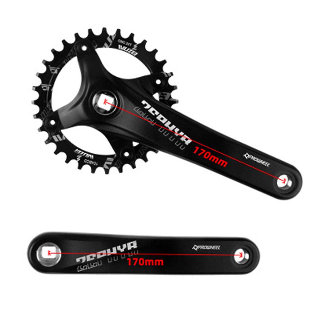 104BCD MTB Bike Square Hole Cykel Vev Kedjehjul Kedjedrev 170mm 175mm Vevparti 30T 32T 34T 36T 38T 40T 42T Smala breda kedjehjul