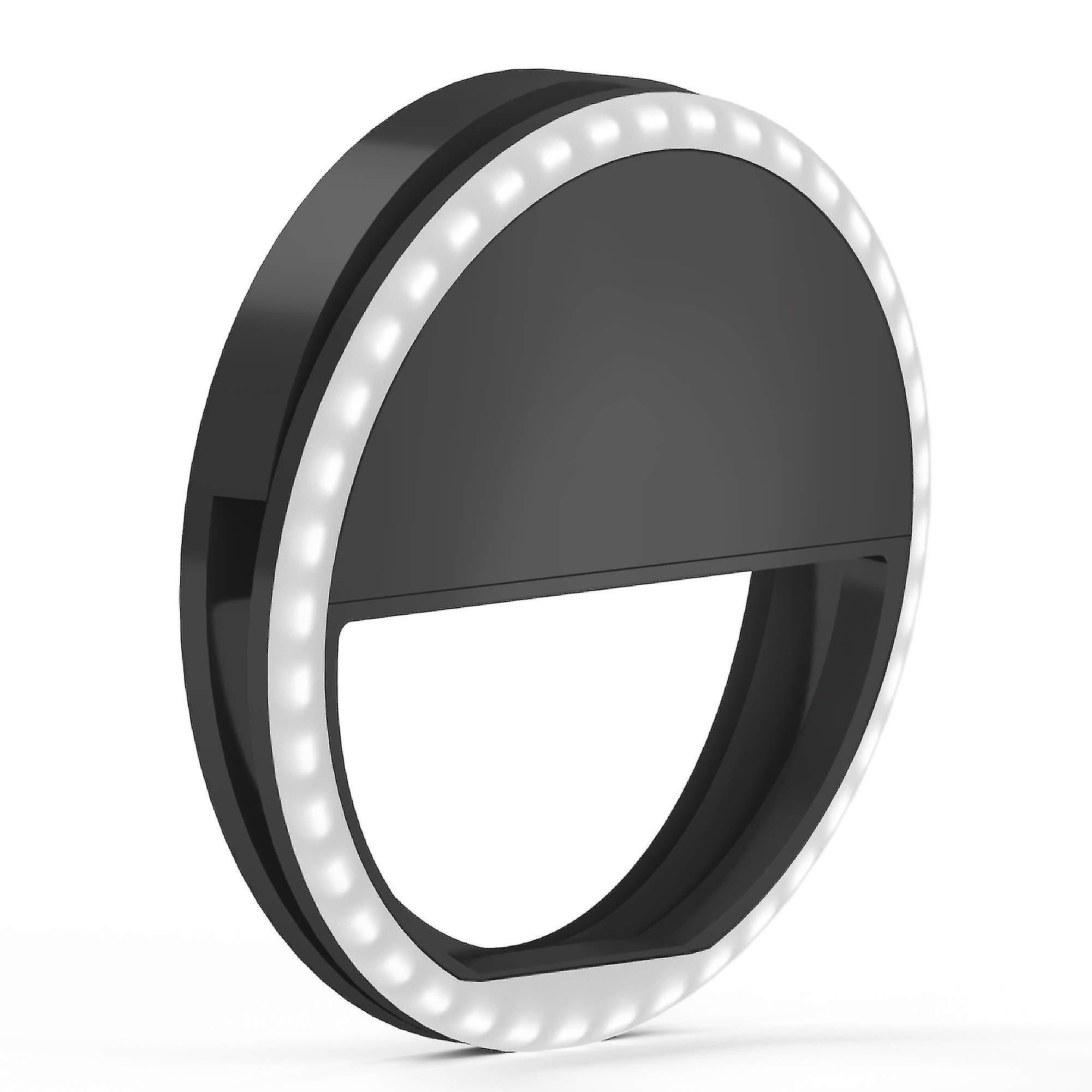 Selfie Ring Light - Led Video Conference Lighting Round Phone Light Ring Small Clip For Iphone