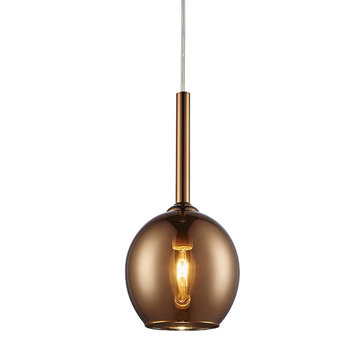 Zumaline Monic Dome Pendant Ceiling Light, Copper, 1x E14