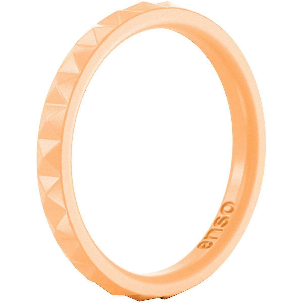 Enso ringe pyramide Stackables serie silikone Ring - Tangerine