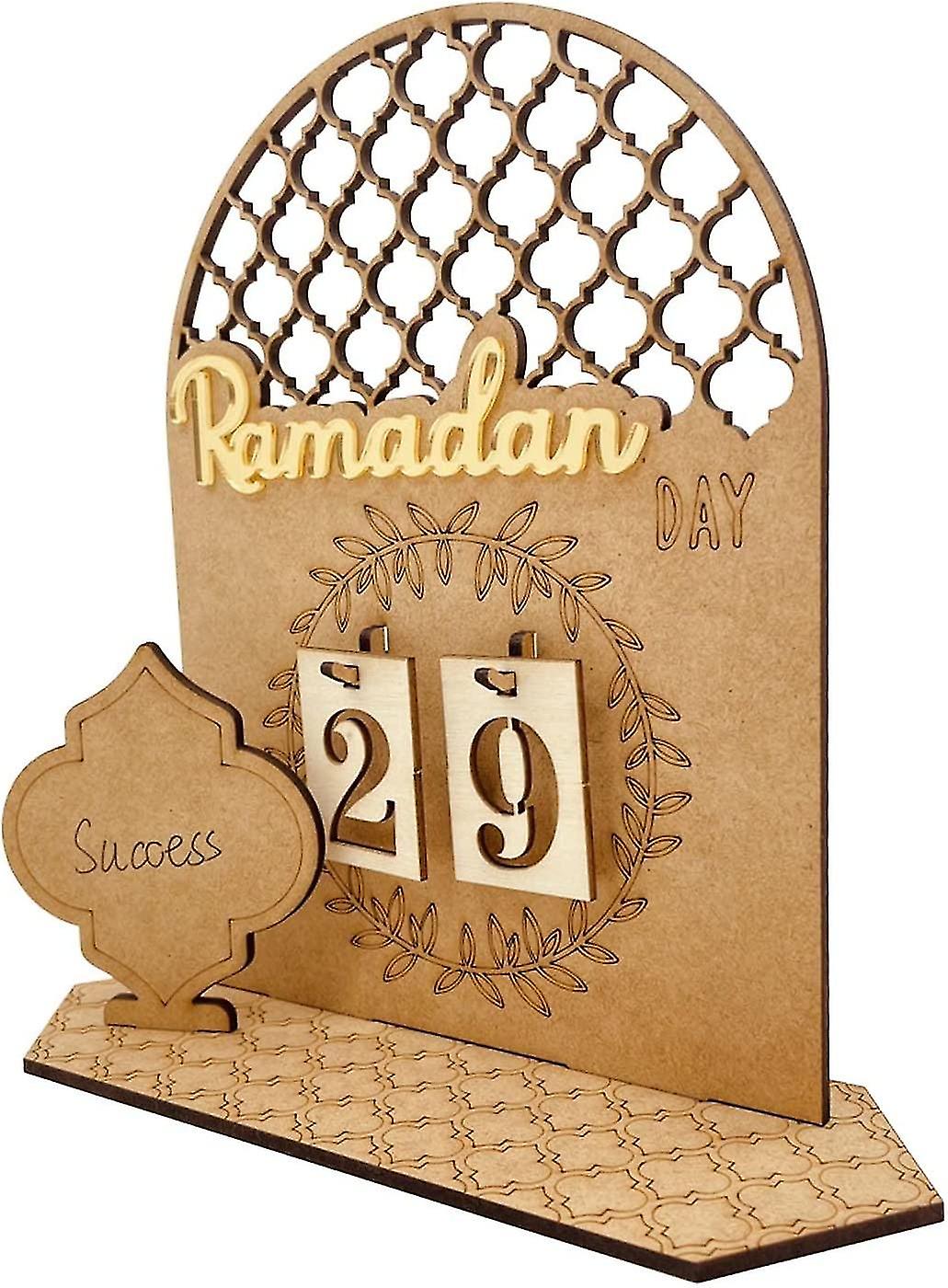 Ramadan Calendar Ramadan Decoration, Eid Mubarak Advent Calendar, Countdown Calendar Made Of Wood