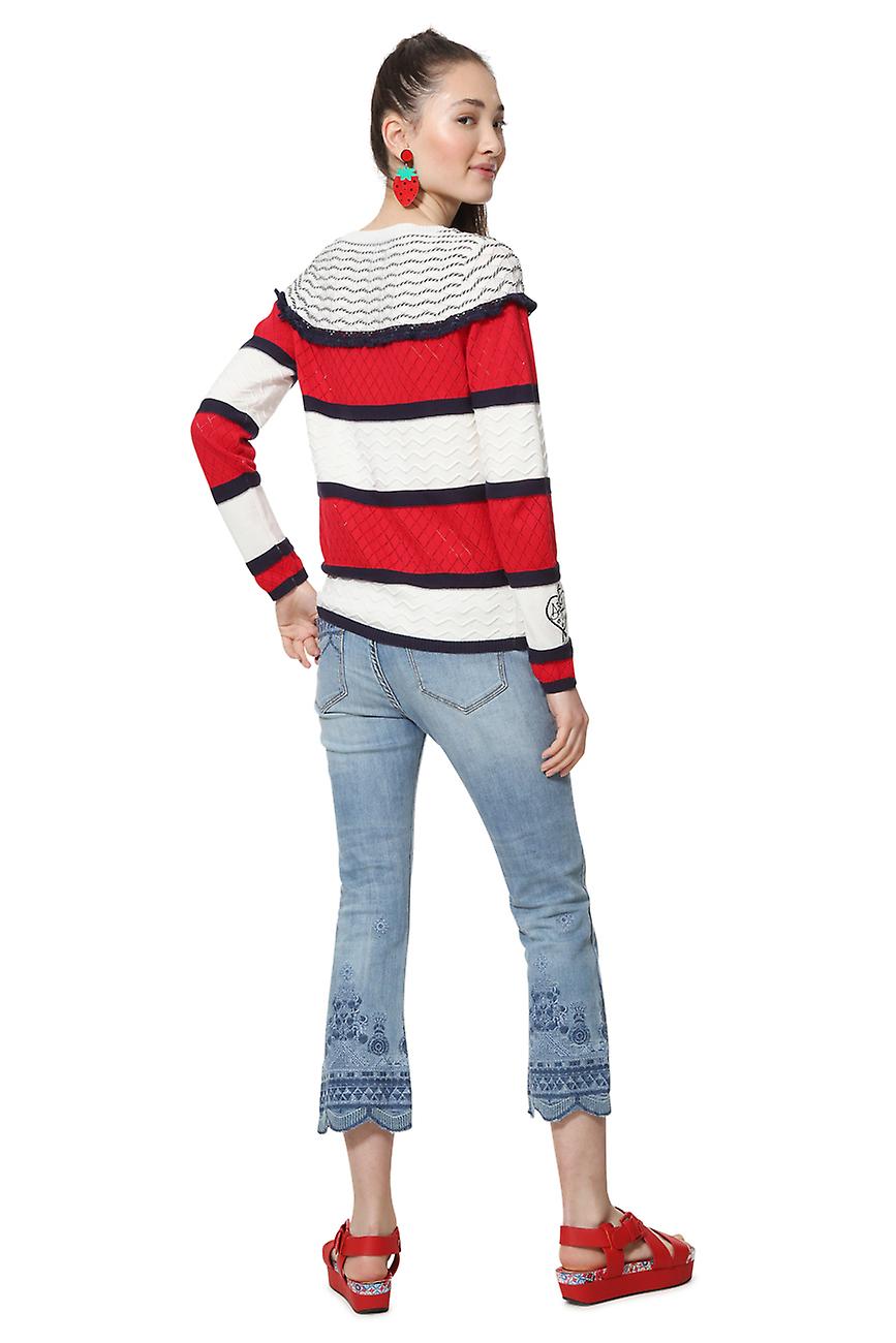 Desigual Women's Clonmel Textured Nautical Sweater