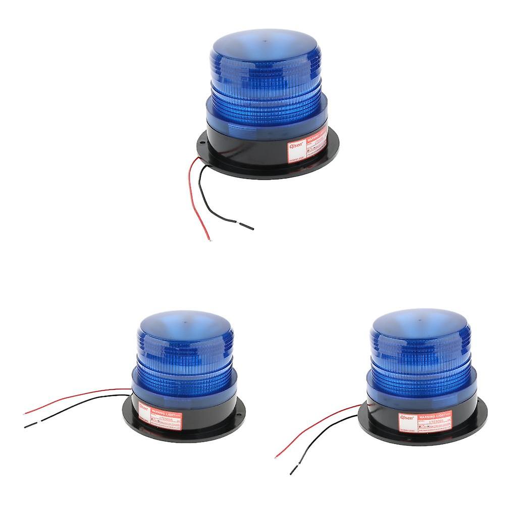 3Pcs LED 12V Emergency Warning Flashing Flash Strobe Light for Vehicle