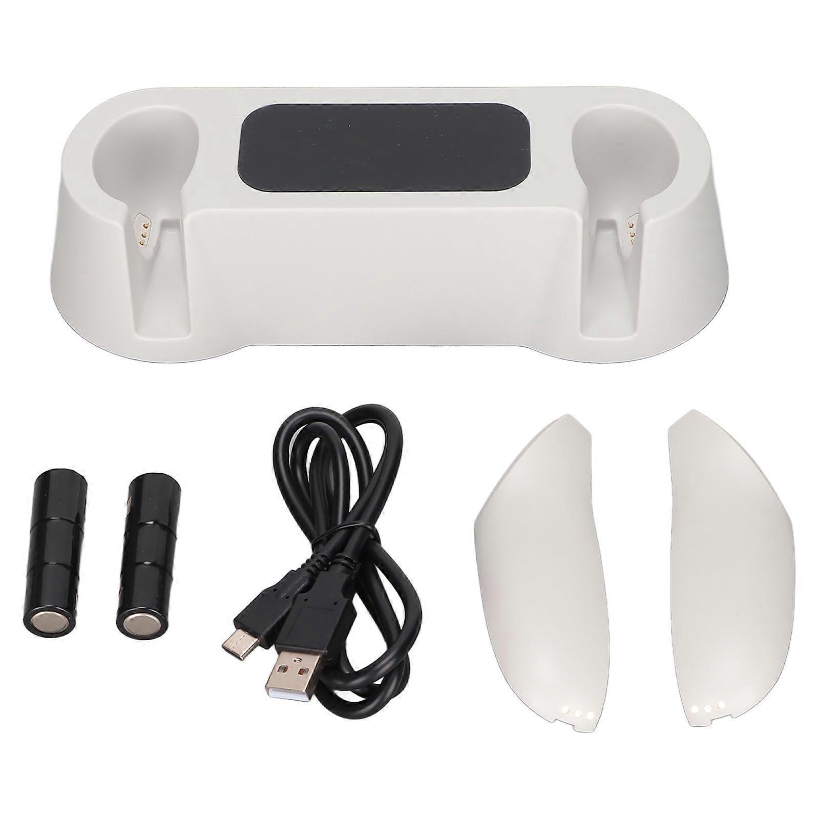 Dual Charging Station for Oculus Quest 2 Controllers - Includes 2 Rechargeable Batteries & Quick Charging