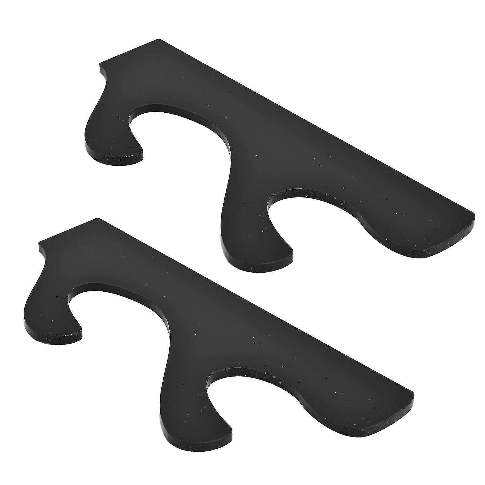 1 Pair Black Acrylic Sword Stand Wall Mount 20 x 9 cm Durable