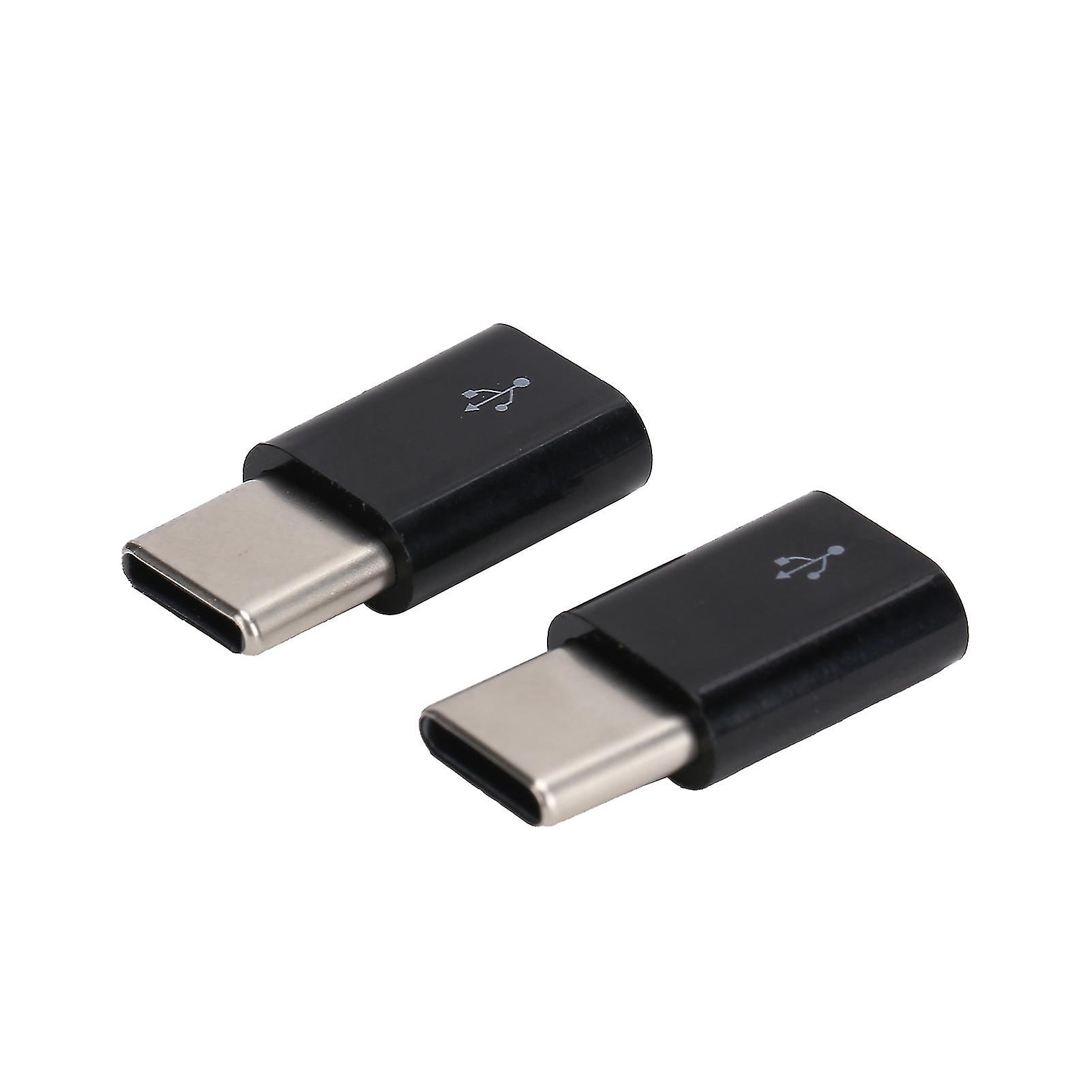 2pcs Micro USB to TypeC OTG Adapter Syncing Data Transfer and Charging Adapter Converter
